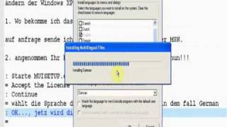 Windows XP Sprache ändern [upl. by Hullda]