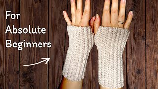 SO EASY Cute Crochet Fingerless Gloves [upl. by Andrien]