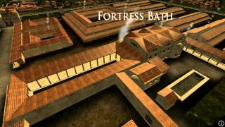 Animation of ancient Roman Fort in Caerleon Wales [upl. by Ulah]