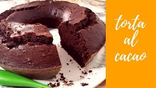 Torta al cacao solo con albumi senza latte e burro videoricetta [upl. by Audrye547]