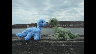 Long Neck Dinosaur Amigurumi Crochet Tutorial [upl. by Nnaharas]