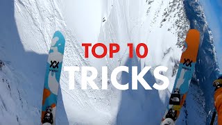 FREERIDE WORLD TOUR  TOP 10 TRICKS ALL TIME [upl. by Aihsinyt]