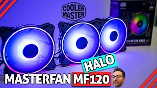 Cooler Master Masterfan MF120 halo review Coolermaster RGB [upl. by Rayham31]