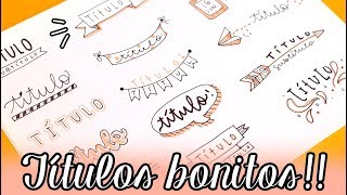 40 TÍTULOS BONITOS ✄ Barbs Arenas Art [upl. by Emmerie957]