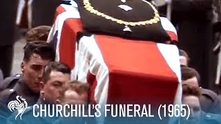 Sir Winston Churchills Funeral A World In Remembrance 1965  British Pathé [upl. by Zellner720]