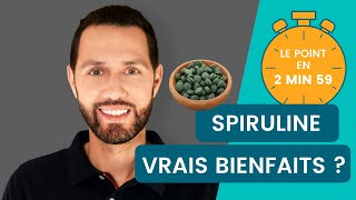 Les réels bienfaits de la spiruline  Le point en 2min59 [upl. by Fessuoy67]