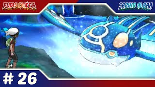 Pokémon Rubis Oméga Saphir Alpha 26  Capture de PrimoKyogre [upl. by Necila]