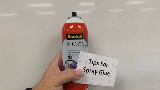 Tips for Spray Glue Adhesive [upl. by Hajidahk]