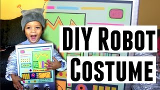 DIY  Retro Robot Costume Idea  Toddler and Kids Halloween Costumes [upl. by Meehahs202]