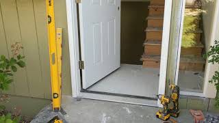 Jeld Wen Front Door Installation  Really crappy products and craftsmanship PART 1 [upl. by Henn380]