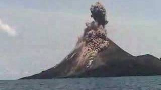 Krakatau Erupts up Close [upl. by Ecnaret]