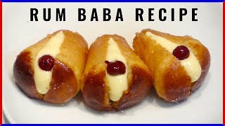 RUM BABA Original Italian Recipe with Pastry Cream [upl. by Atwood626]