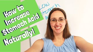 How to Increase Stomach Acid Natural GERD Remedy [upl. by Eerahc952]