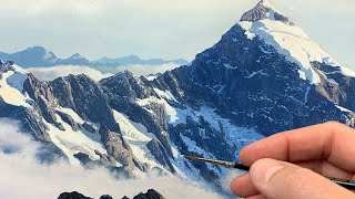 Painting a Mountain  Time Lapse  Episode 200 [upl. by Rawden]