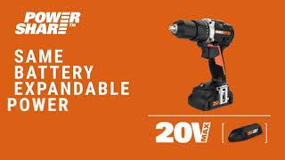 Worx® Power Share™ Same Battery Expandable Power [upl. by Ainniz]