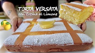 TORTA VERSATA CON CREMA AL LIMONE 🍋 ricetta facile di Tutti a tavola [upl. by Sirrap]