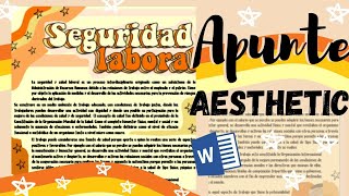 Apuntes Bonitos en Word Aesthetic Fernanda🌺 [upl. by Tijnar]