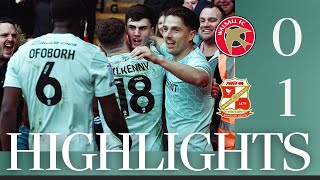 Match Highlights Walsall vs Swindon Town [upl. by Notaes]