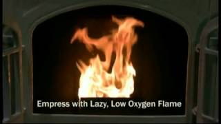 Pellet Stove Flame Characteristics Enviro Empress [upl. by Frida662]