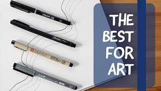 My Top 4 Favorite Drawing Pens  2020 [upl. by Saunderson]