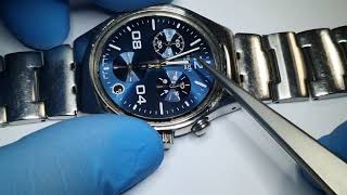 how to change Swatch Irony Chrono Pusher Button [upl. by Feldman]