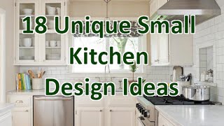 18 Unique Small Kitchen Design Ideas  DecoNatic [upl. by Ennahgiel]