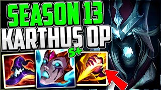 How to Play KARTHUS amp CARRY NO LEASH 304 Full Clear HIGH HP Karthus Guide Season 13 [upl. by Jairia642]