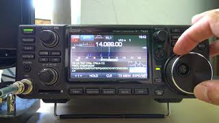 Icom IC7300 RTTY Decode Demonstration [upl. by Emsmus]