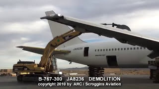 First Boeing B767300 Prototype is Scrapped [upl. by Florella891]