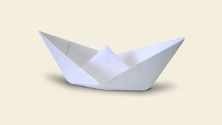 como hacer un barco de papel fácil y rápido [upl. by Tamar]