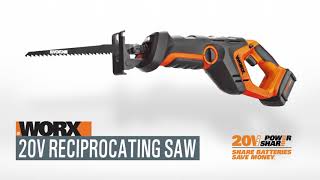 20V Reciprocating Saw Worx [upl. by Downey]