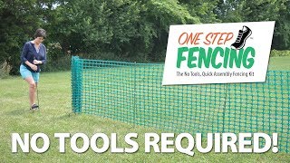 Installing a One Step Fence [upl. by Anerec293]