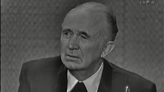 Whats My Line  Walter Brennan James Michener panel Nov 22 1959 [upl. by Akinhoj]