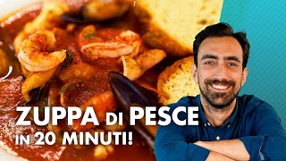 Zuppa di pesce pronta in soli 20 MINUTI VELOCISSIMA [upl. by Rivkah973]