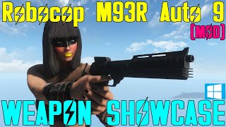 Fallout 4 Weapon Showcases Robocop M93R Auto 9 [upl. by Nnylatsirk]