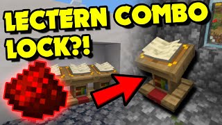 How to Make a Lectern COMBINATION LOCK in Minecraft Minecraft Redstone Tutorial [upl. by Yeblehs]