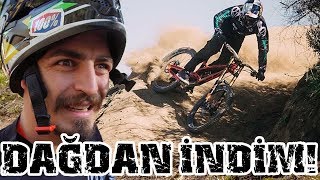 BİSİKLETLE DAĞDAN İNDİM  Downhill [upl. by Vezza]