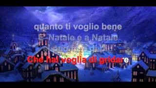 A natale puoi  Karaoke con testo [upl. by Dnyletak]