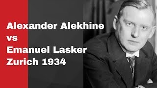 Alexander Alekhine vs Emanuel Lasker Zurich 1934 [upl. by Carol923]