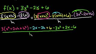 Difference Quotient  Quadratic Function [upl. by Adlen]