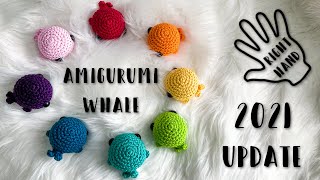 Amigurumi Whale UPDATED 2021  Easy Beginners Tutorial  Crochet Pattern PDF  Right Handed [upl. by Barnet571]