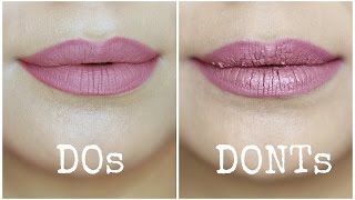 Liquid Lipstick Mistakes to Avoid  Dos and Donts [upl. by Hpeseoj]