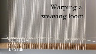 Warp a loom  Weaving lesson for beginners [upl. by Romona]