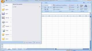 Excel 2007 Tutorial 1 Intro [upl. by Ttelrats]