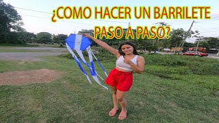 Como Hacer un Barrilete cometa o papalote ¿Cómo hacer un BARRILETE muy simple y económico [upl. by Atnima369]