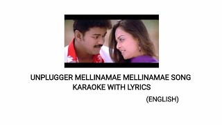 MELLINAMAE MELLINAMAE SONG UNPLUGGED KARAOKE WITH LYRICS [upl. by Eelirrem]