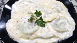 Ravioli spinach amp cheese in white creamy sauce  Easy Ravioli Recipe  Italian cuisine  food [upl. by Hutson]