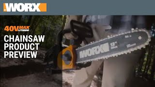 40V WORX Chainsaw  Product Overview [upl. by Ytte847]