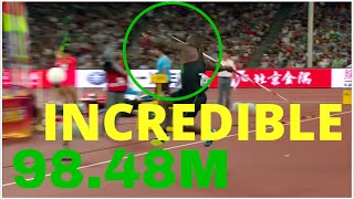 TOP 5  Longest Javelin Throws  Javelin Throw World Records [upl. by Haliak]