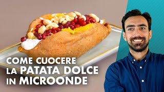 Come cuocere la patata dolce in microonde TUTTORIAL [upl. by Agbogla]